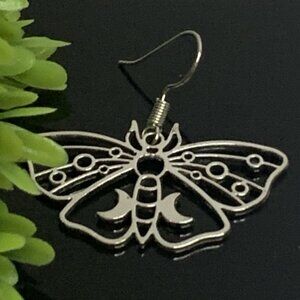 Butterfly Earring, Insect Earring, Gift Idea, Celtic Earring, Moth Earring, Cute